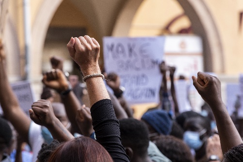 protestors supported black lives matter movement