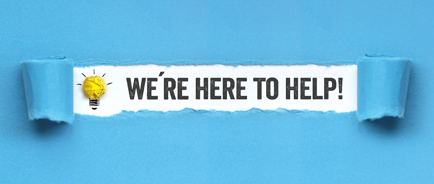 were here to help banner