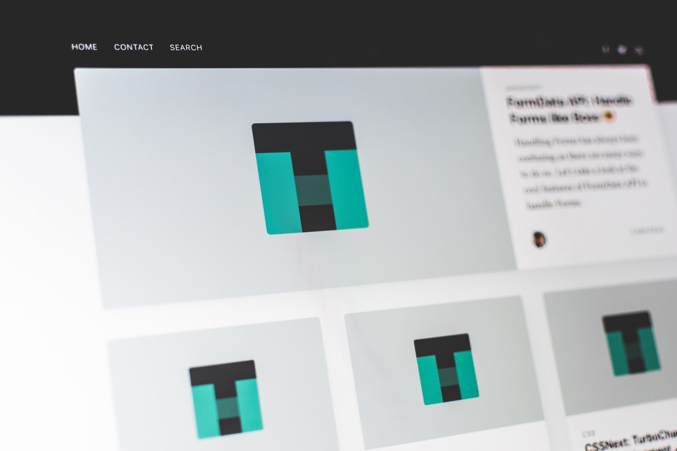 landing page frame