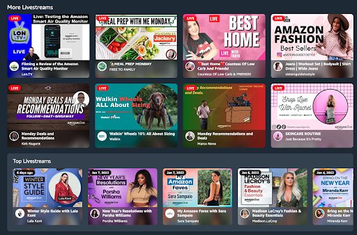 amazon live homepage