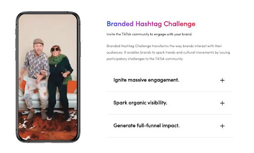 brandsed hashtag ads - Tiktok