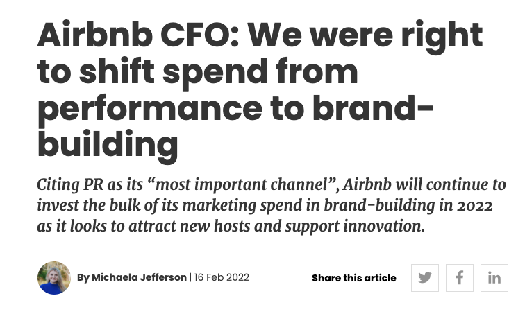 brand marketing Airbnb