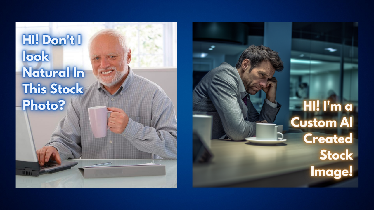 Stock images vs AI